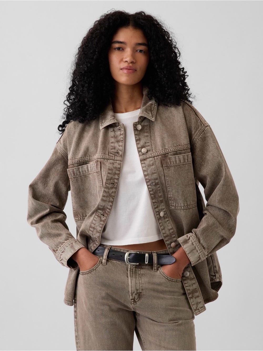 NWT Gap Denim Oversized Shirt Jacket